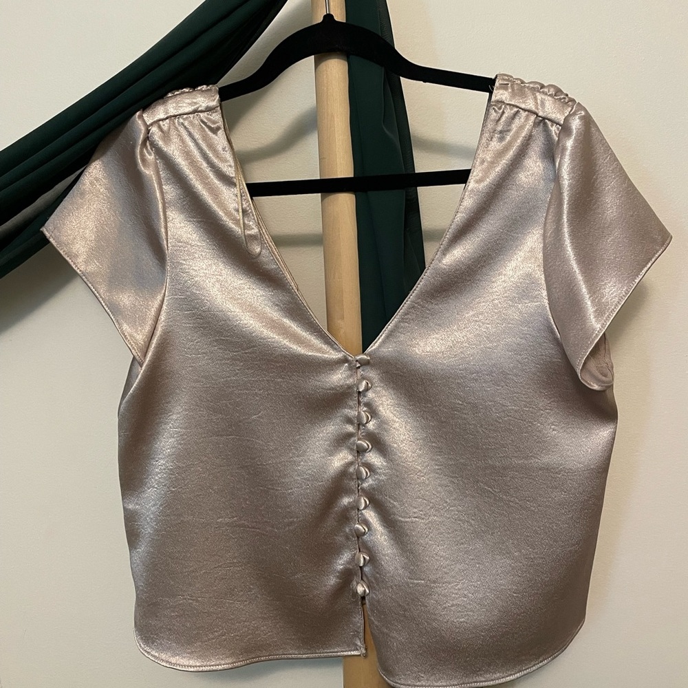 EUC Zara Silver Top